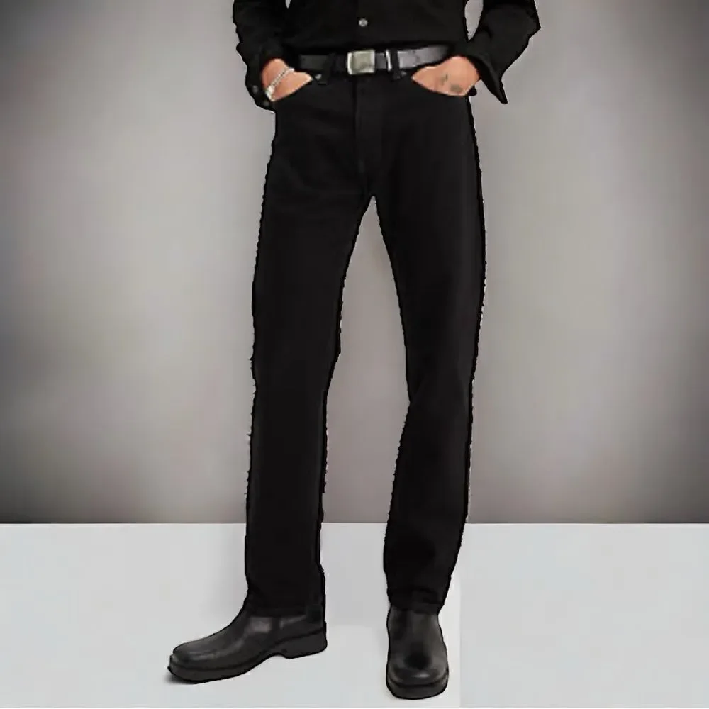 Levi’s 505 Men’s Black Straight Leg Cotton Jeans Size 40x30